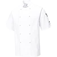 Portwest Chaqueta de Chef Cumbria- Color: Blanco- Talla: XXXL- C733WHRXXXL